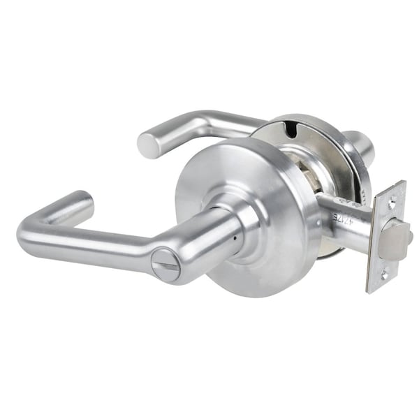 Schlage Grade 2 Privacy Cylindrical Lock with Field Selectable Vandlgard, Tubular Lever, Non-Keyed, Satin Ch ALX40 TLR 626 - main